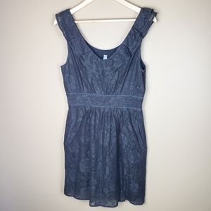 EUC Anthropology Maeve Dusky Needlepoint Dress, M